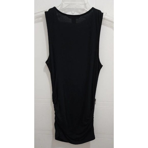 Banana Republic Women’s Sleeveless Snitty Side Zip Ruched Top Black Size Small - Picture 9 of 9